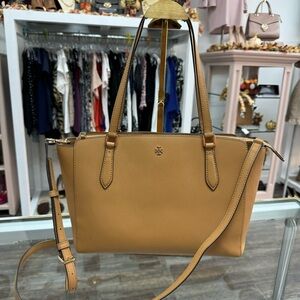 Tory Burch Emerson‎ Saffiano Leather Tote W/ Strap